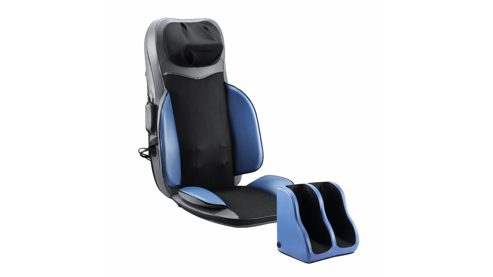 Homasa Full Body Shiatsu Massage Cushion Pad with Heat Vibration and Foot Massager