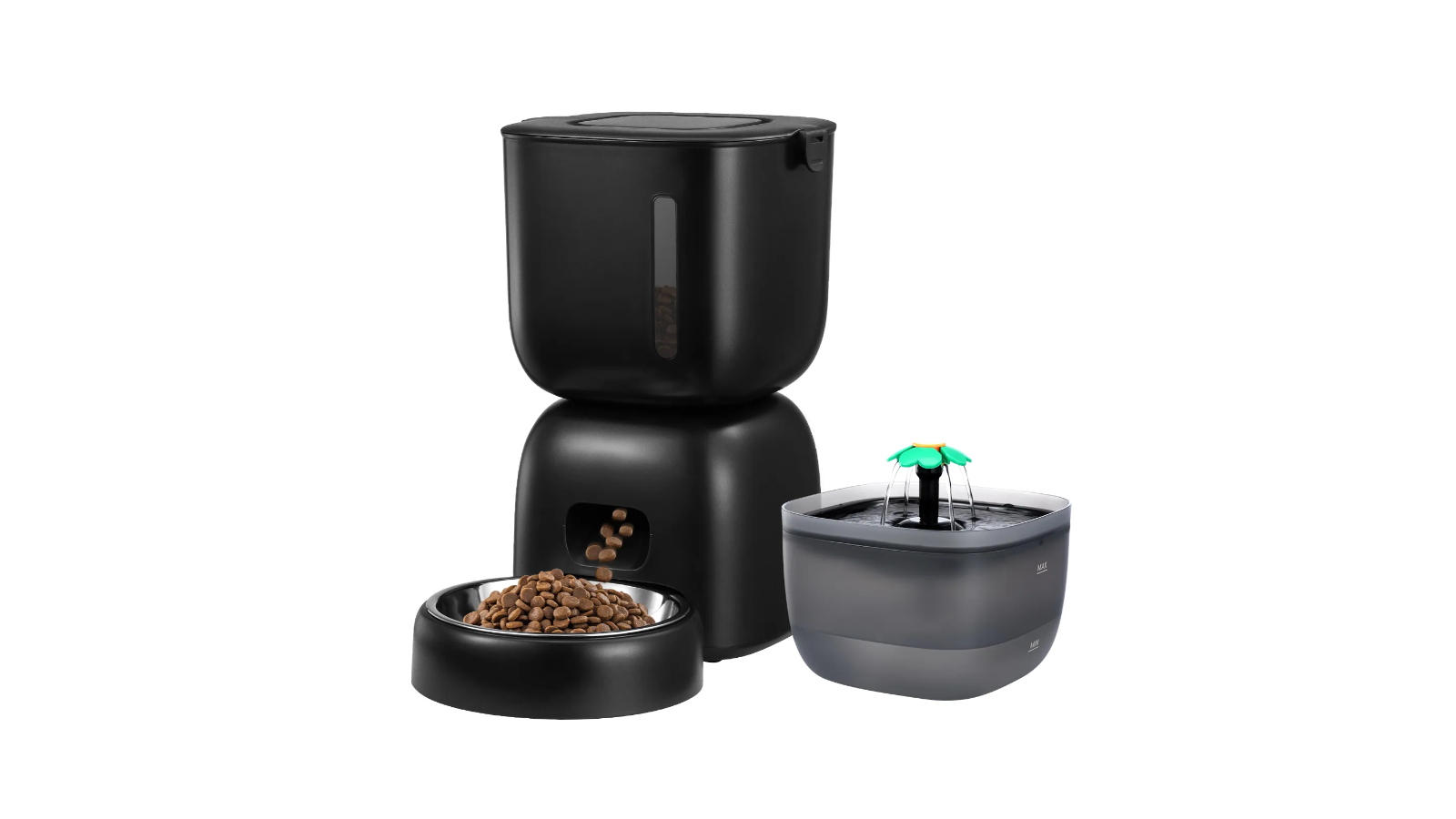PetScene Automatic Pet Feeder and Water Dispenser with Voice Recorder