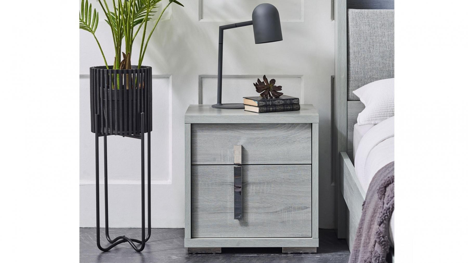 Vegas 2-Drawer Bedside Table
