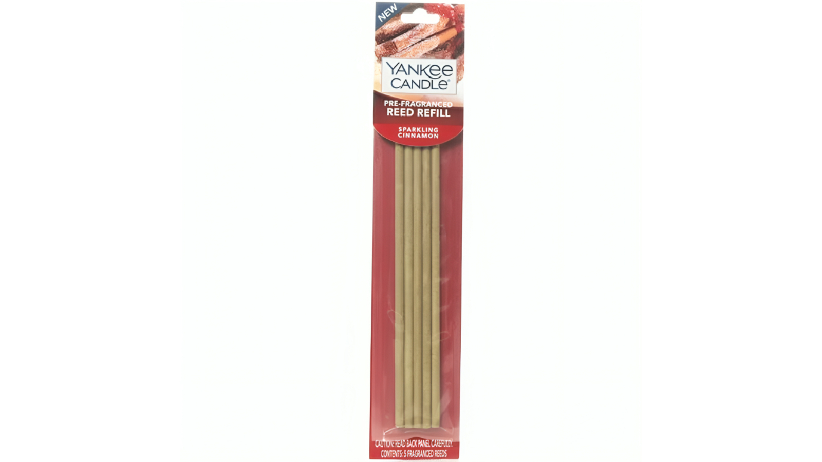 Yankee Candle Reed Diffuser Pre-Fragranced Sparkling Cinnamon Stick Incense Refill Pack