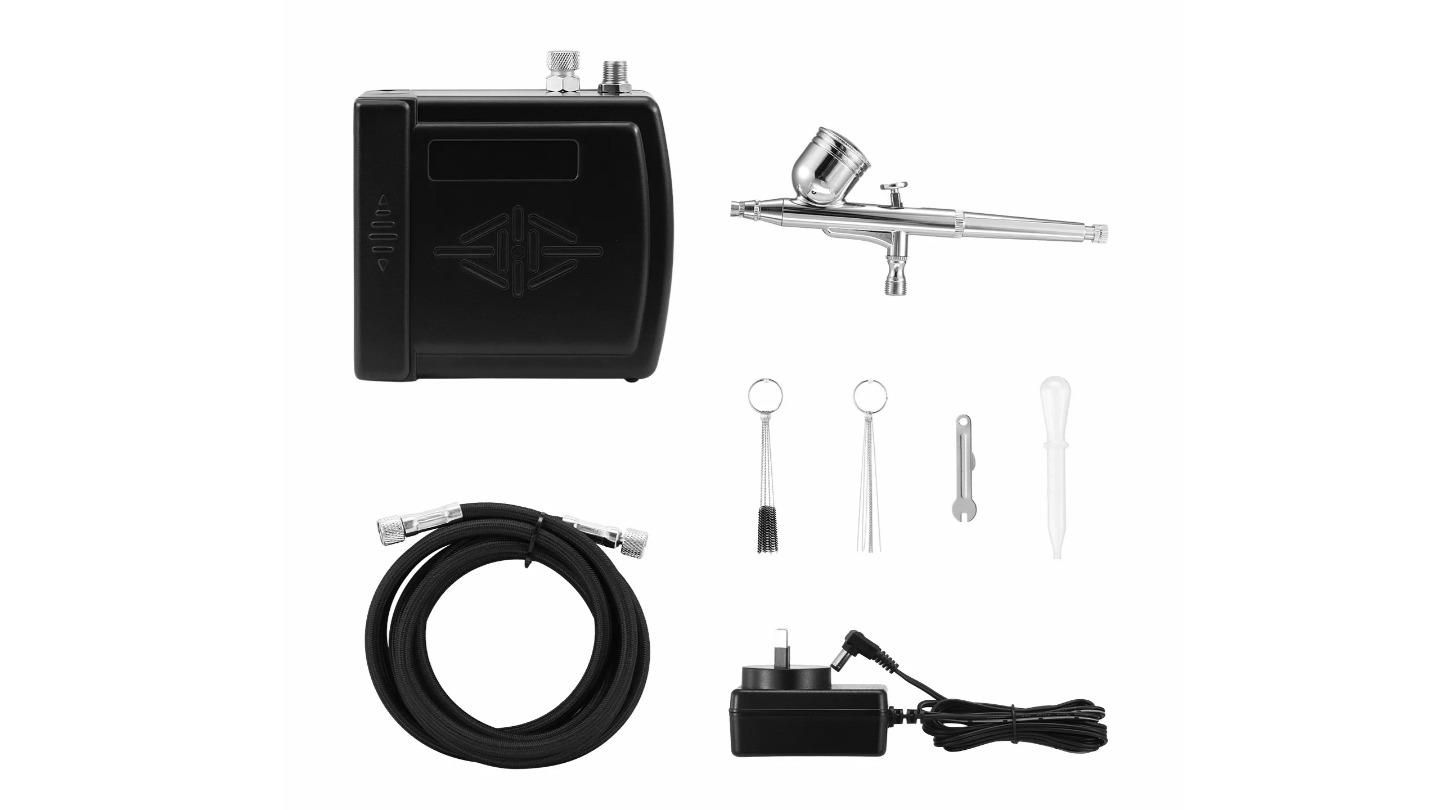 Airbrush Compressor Kit with Cleaning Set