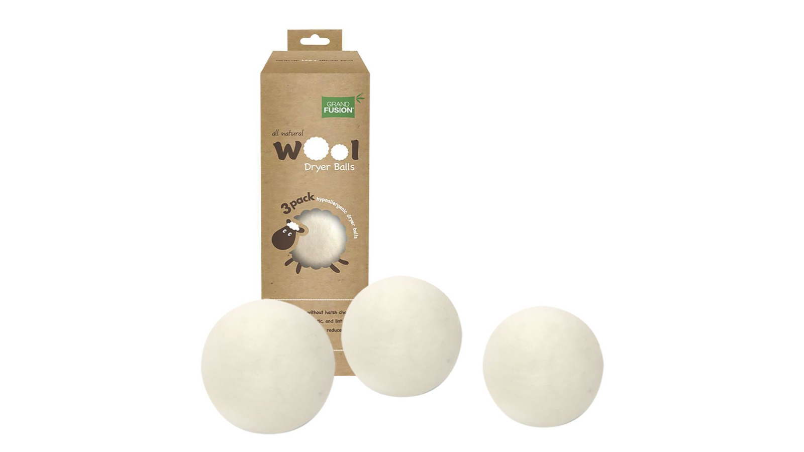 Grand Fusion Pack of 3 Wool Dryer Ball