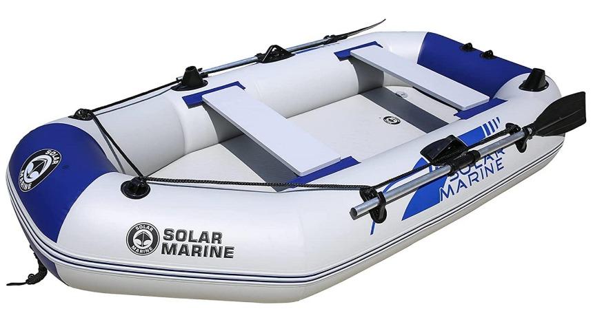 Jacksaqua 3.6metre 3-in-1 Marine Solar Inflatable Boat + Electric Trolling Motor + Mount Set