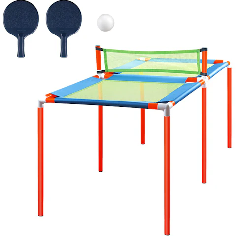 3 Balls 2 Bats Table Tennis Table Ping Pong Trampoline Rackets Set