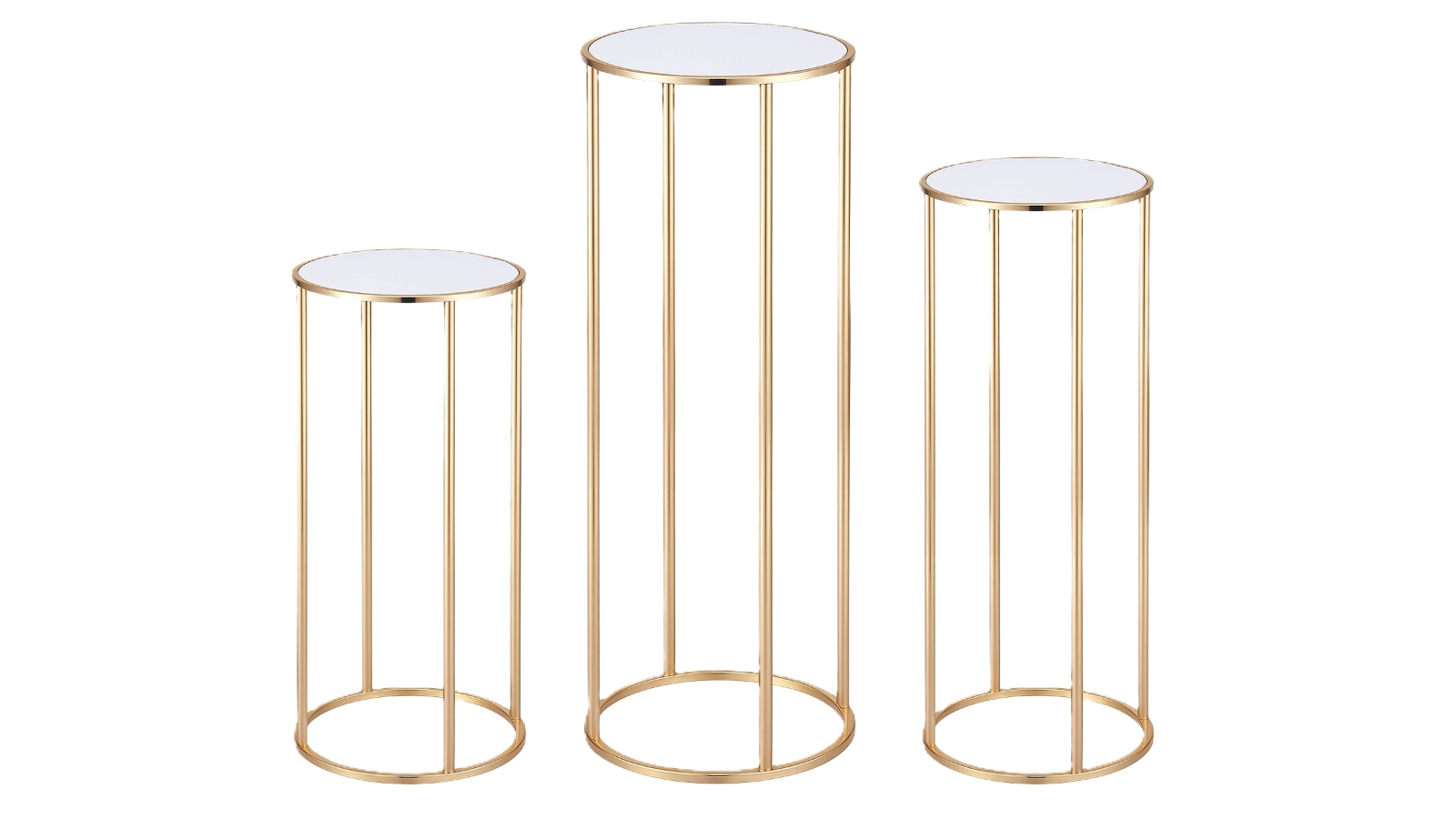 Crazy Sales 3 Piece Metal Cylinder Display Stand