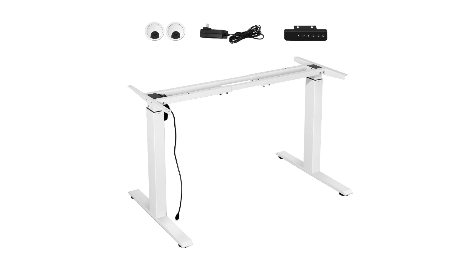 LUXSUITE Adjustable Electric Stand-Up Desk Frame
