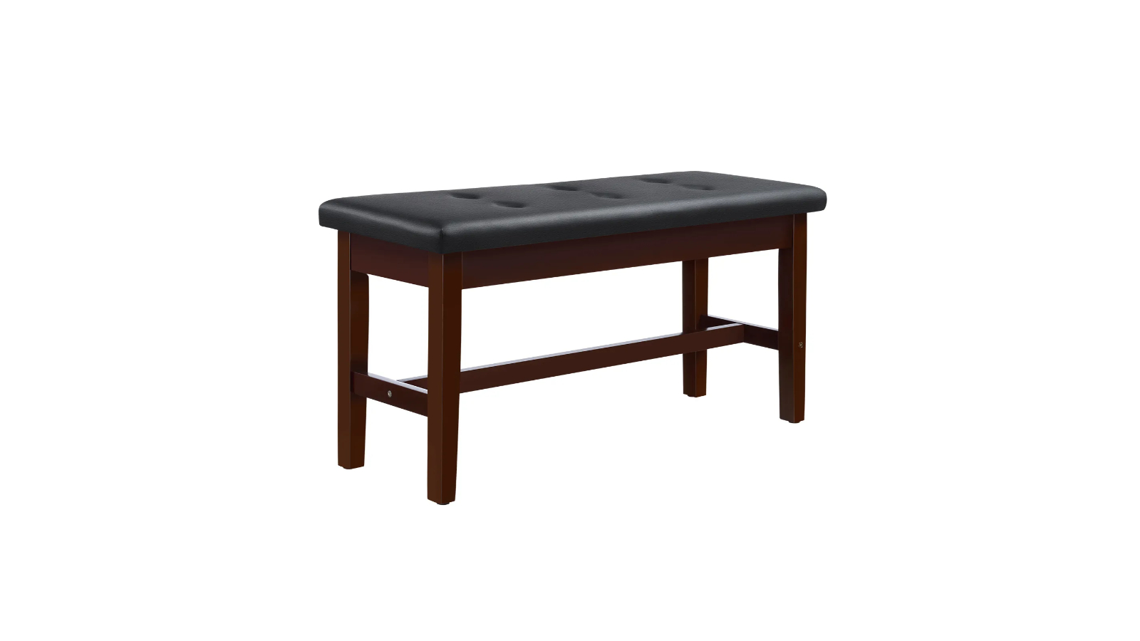 Melodic PU Leather Wood Duet Piano Bench Keyboard with Cushion Space Storage