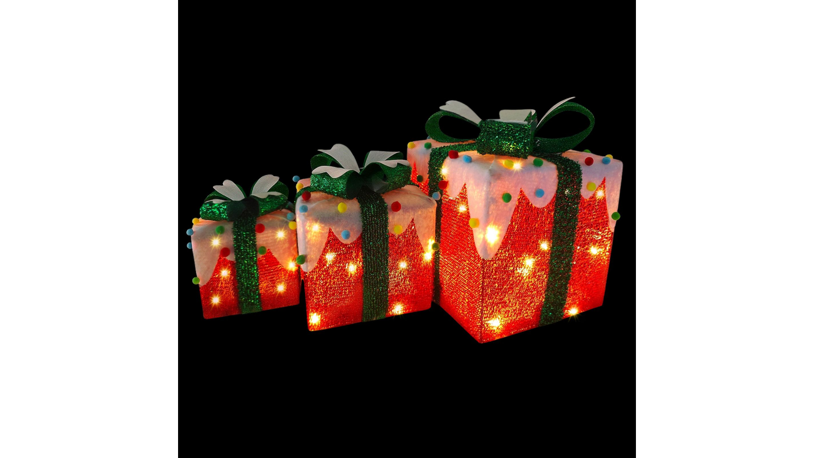 Crazy Sales Red Gift Box Christmas LED Light