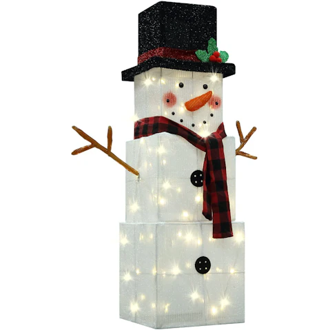 Crazy Sales 75 LED Strip Snowman Christmas Light - Cold White