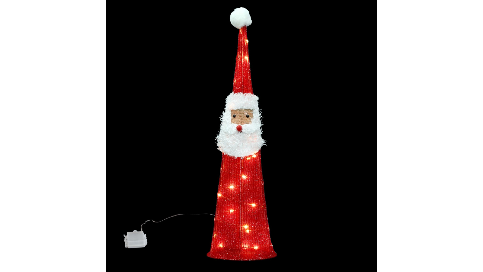 Crazy Sales 60cm 30 LED Strip Santa Claus Face Christmas Light - Warm White