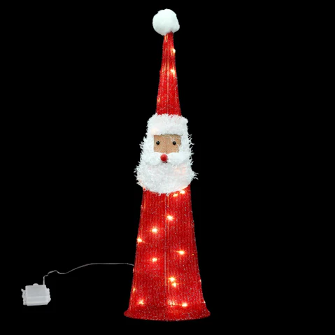 Crazy Sales 60cm 30 LED Strip Santa Claus Face Christmas Light - Warm White