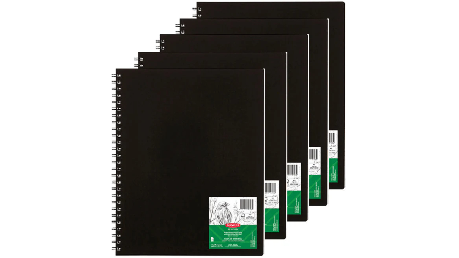 Derwent Pack of 5 Academy Visual Art Diary - 11 x 14inch