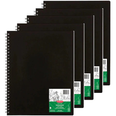 Derwent Pack of 5 Academy Visual Art Diary - 11 x 14inch