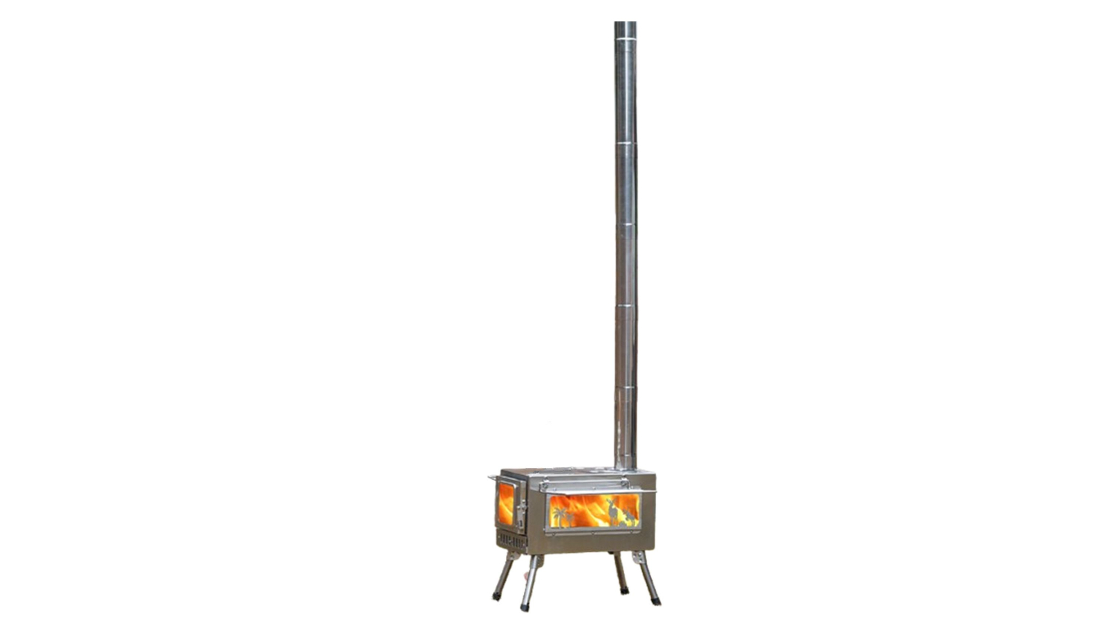 Crazy Sales Portable Stainless Steel Multifunctional Camping Tent Stove with View Window