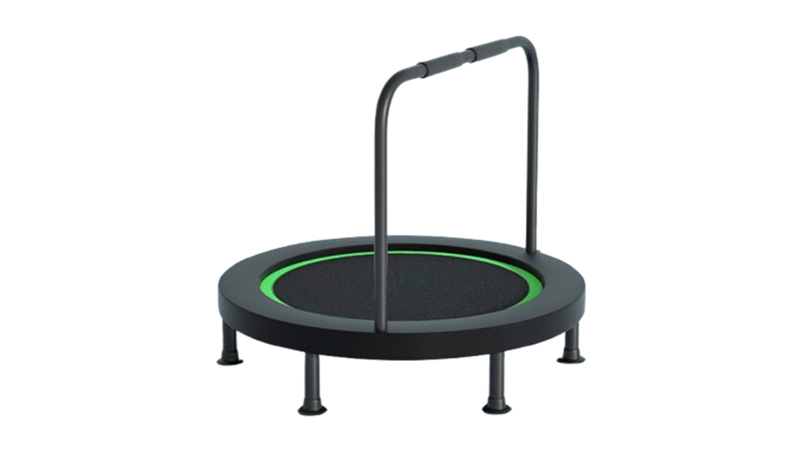 Crazy Sales 40inch Folding Trampoline with U-Shaped handrail - Green