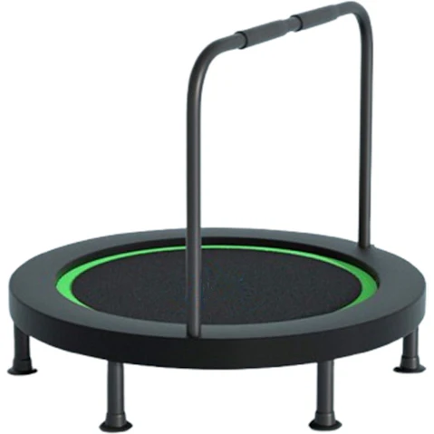 Crazy Sales 40inch Folding Trampoline with U-Shaped handrail - Green