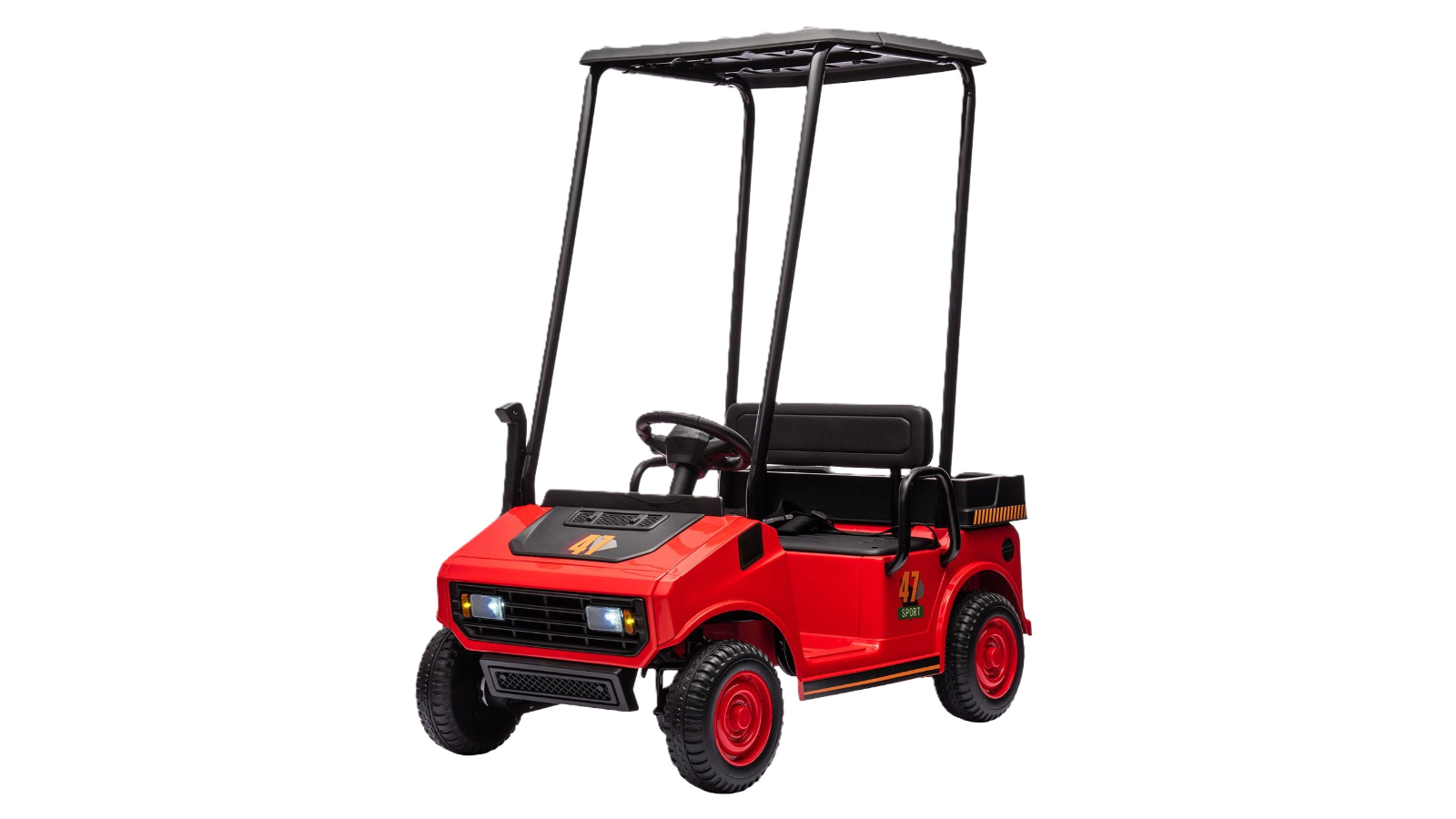 Fellow Kids 12V Electric Golf Cart Ride-On Toy - Red