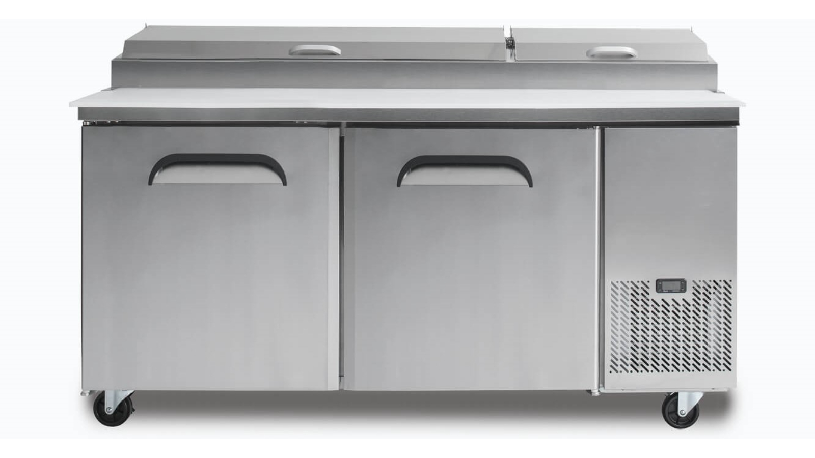 Bromic PP1700 Commercial 2-Door 9 Pan Pizza Prep Fridge - 170.2cm