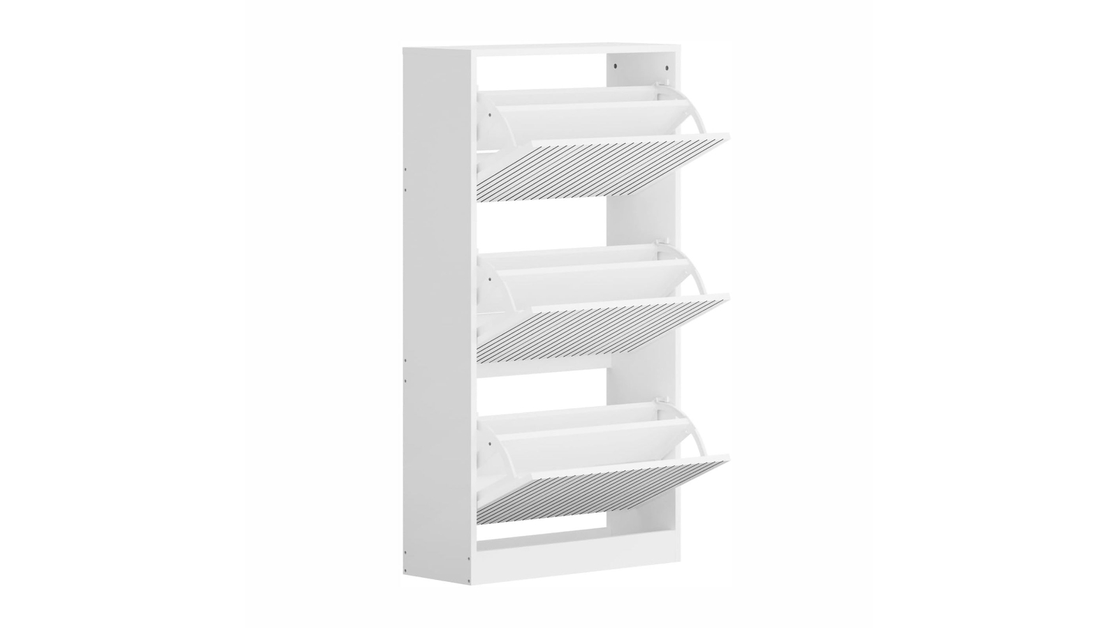 Crazy Sales White 3-Door Wooden Cupboard Shoe Rack