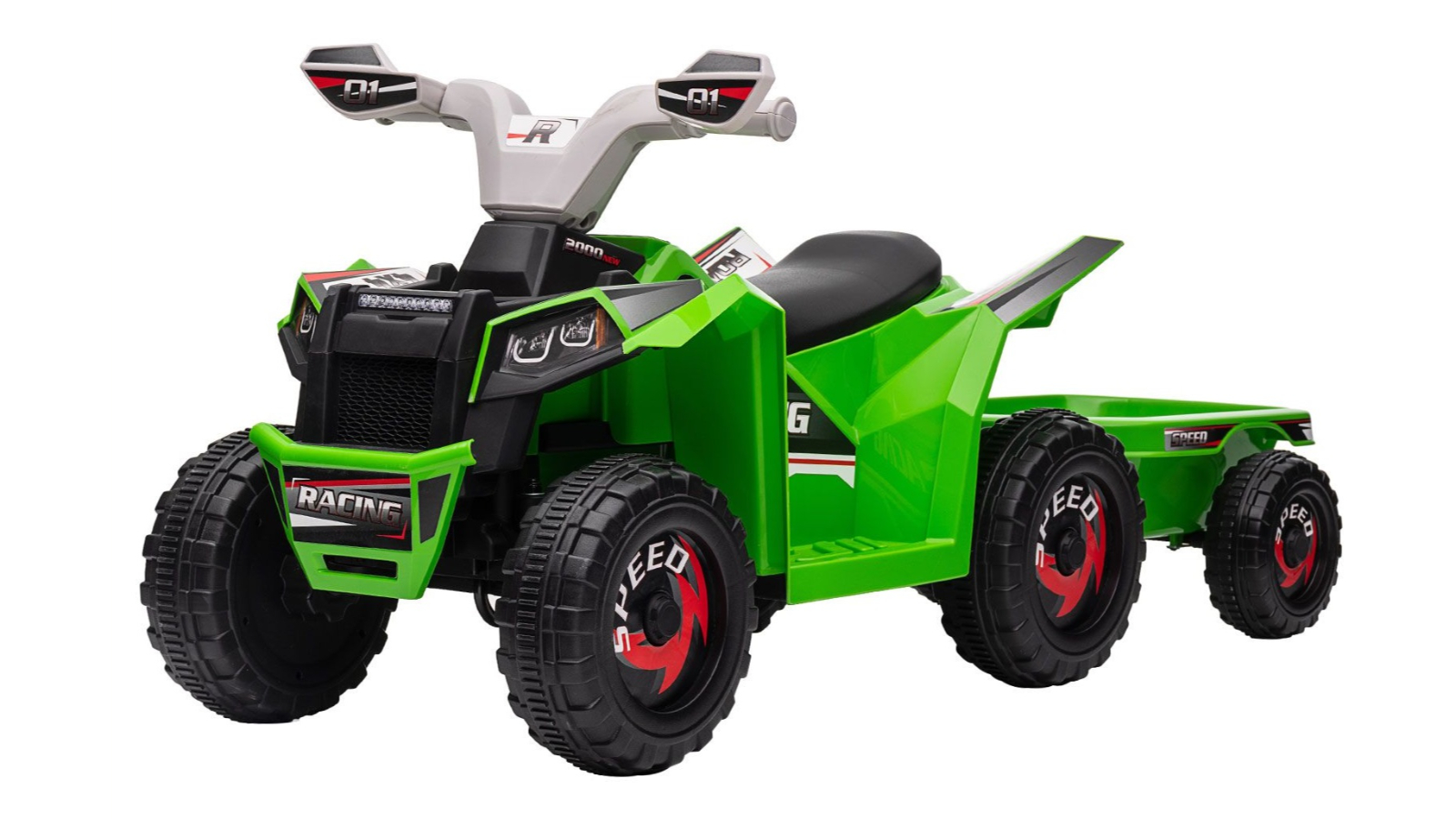 Fellow Kids Electric 6V Motorbike Trailer Loader Ride-On Toy