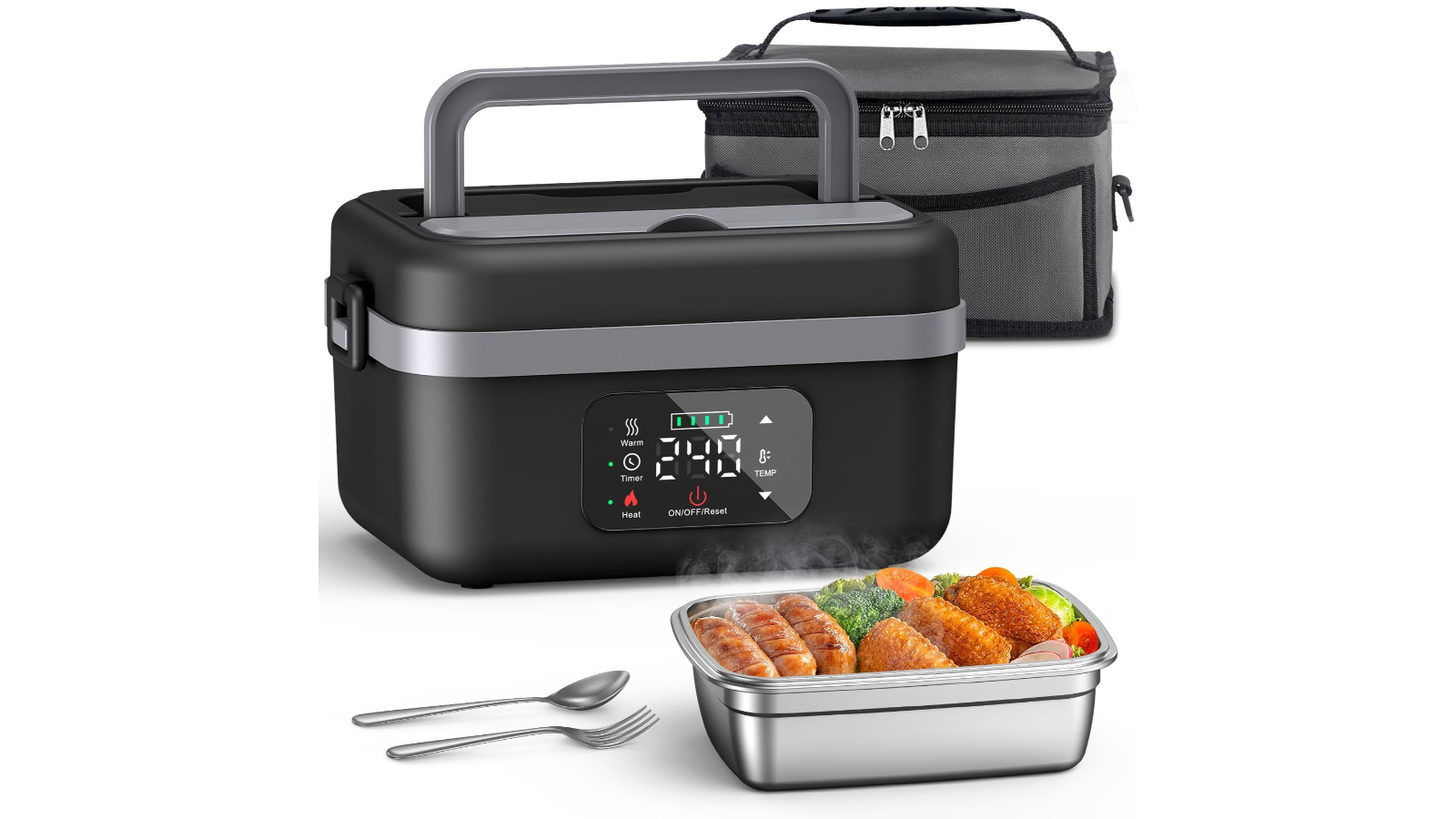 Crazy Sales Cordless Heated Lunch Box -1 Litre