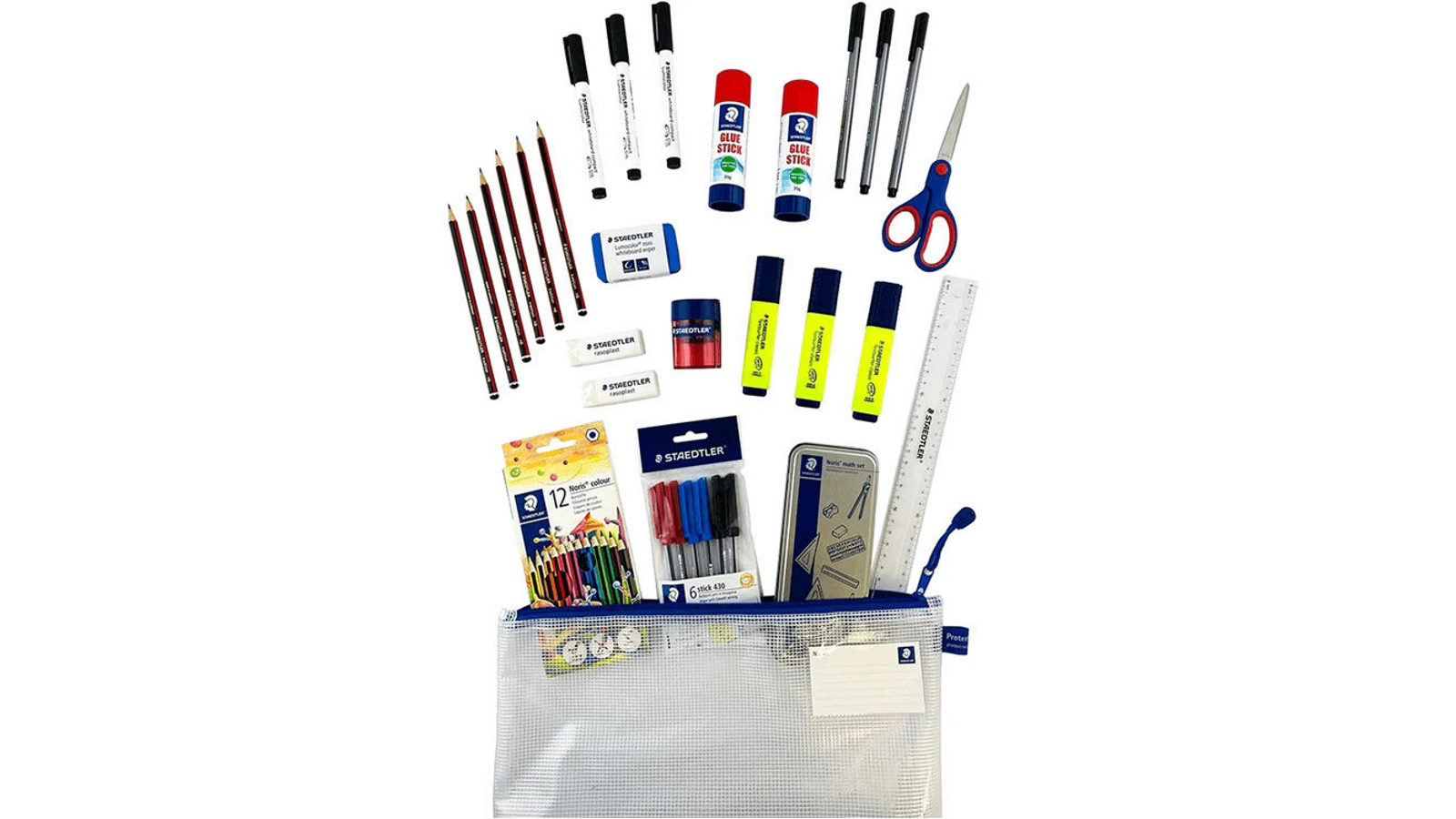 Staedtler Set of 32 Stationery Pack School Kit Starter