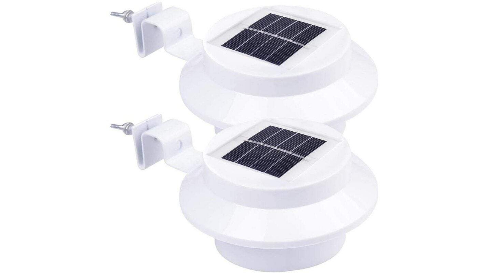 HOD Solar Powered Led Gutter Fence Lights Warm Light Harvey Norman