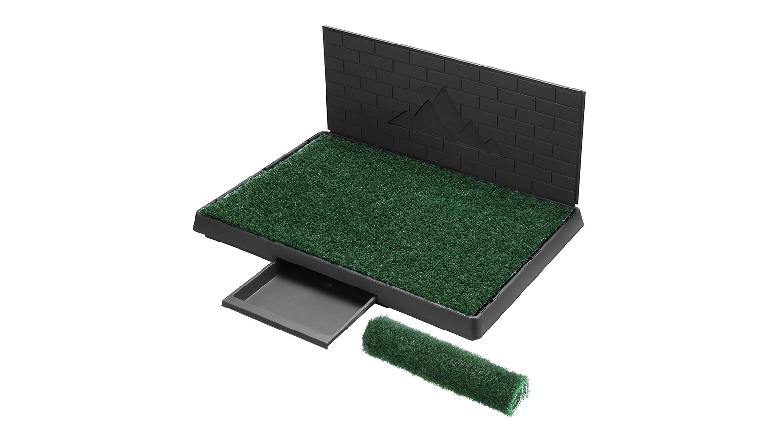 2 Piece Pet Indoor Artificial Grass Toilet Potty Training Mat - 75 x 50cm