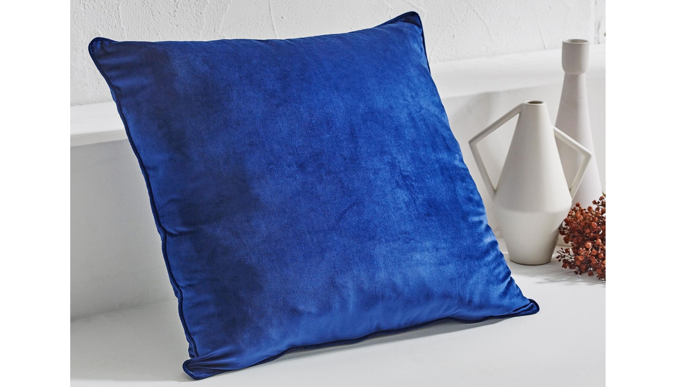 L'Avenue Velvet Indigo European Pillowcase