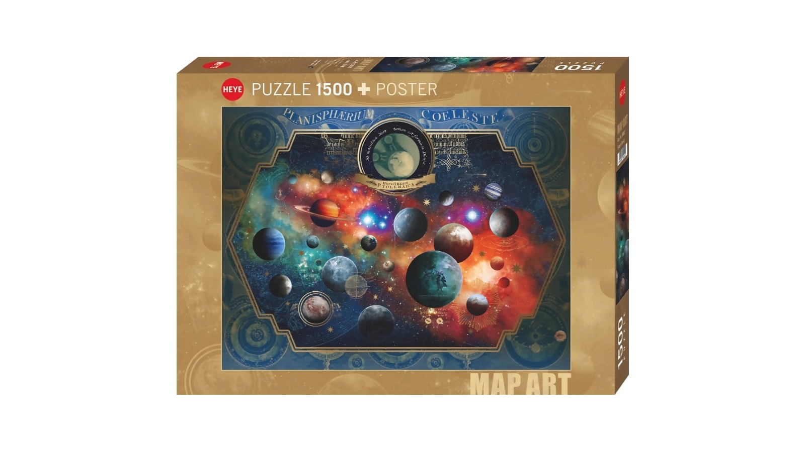 Heye 1000 Piece Map Art Space World Jigsaw Puzzle