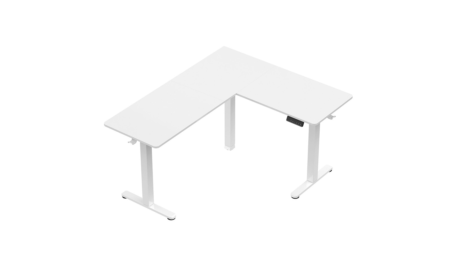L-Shaped Height Adjustable Electric Dual Motor Corner Standing Desk