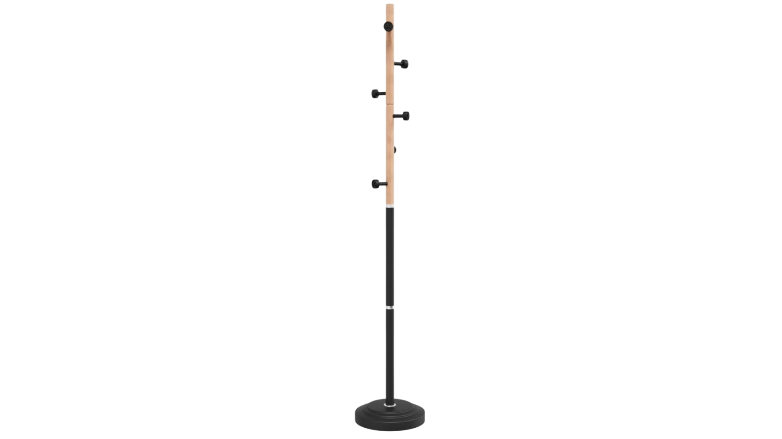 vidaXL Black Powder-Coated Iron Stand - 177cm