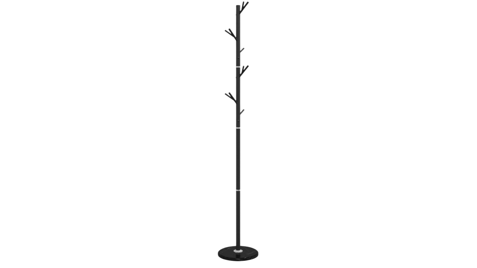 vidaXL Black Powder-Coated Iron Stand - 175cm