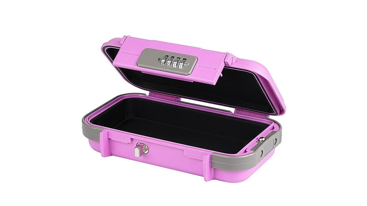Portable Safe Lock Box - Pink