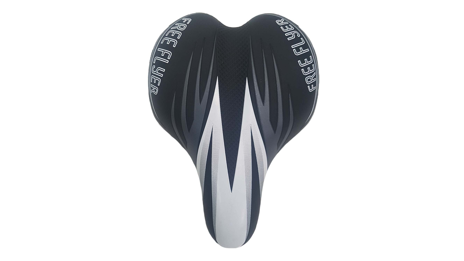 DDK Junior Freeflyer Sculpted Padded Bike Seat with Clamp - Black/Grey