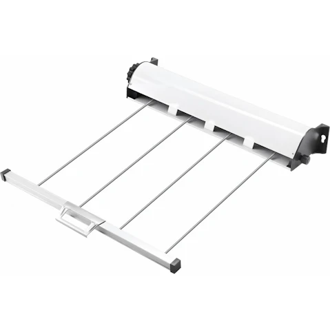 Retractable 4 Line Clothesline Clothes Dryer Airer Rack Wall