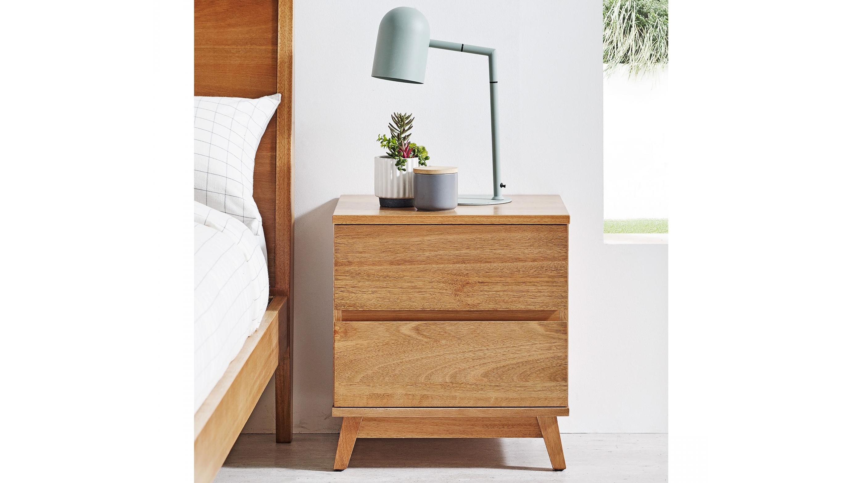Jasmine MK2 2-Drawer Bedside Table