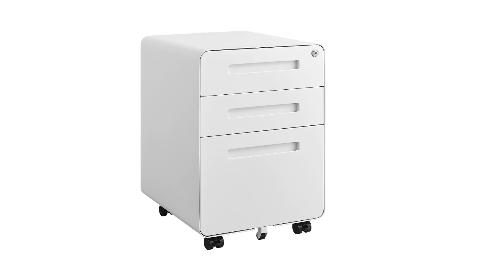 3-Drawer Mobile Steel File Cabinet Office Storage