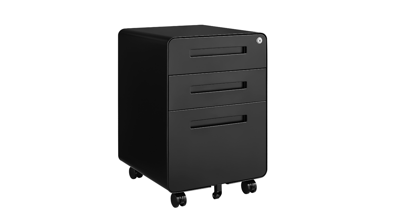 3-Drawer Mobile Steel File Cabinet Office Storage Organiser