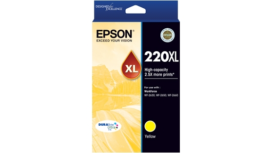 Epson 220XL DURABrite Ultra High Capacity Ink Cartridge - Yellow