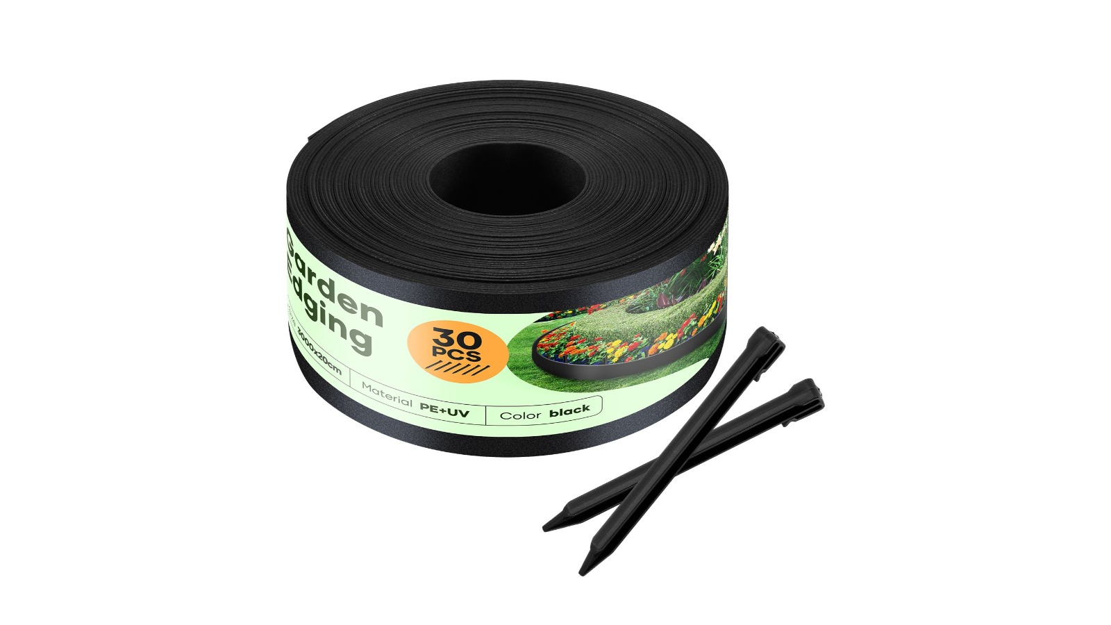 Flexible Garden Landscape Edging Roll Kit