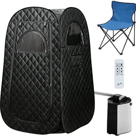 Maxkon Portable Steam Sauna Tent with Remote Control and Chair