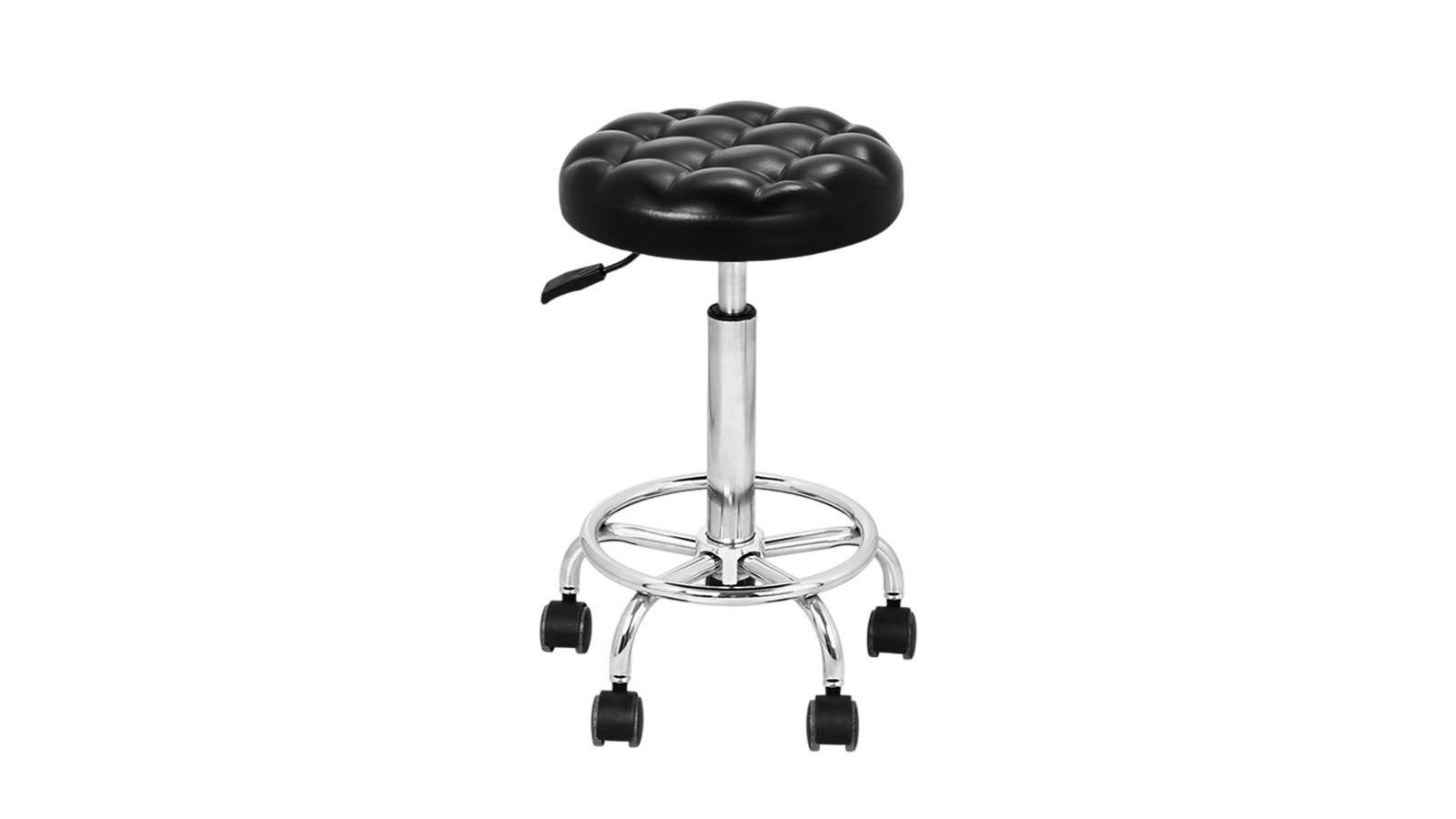 PU Leather Height Adjustable Round Salon Stool