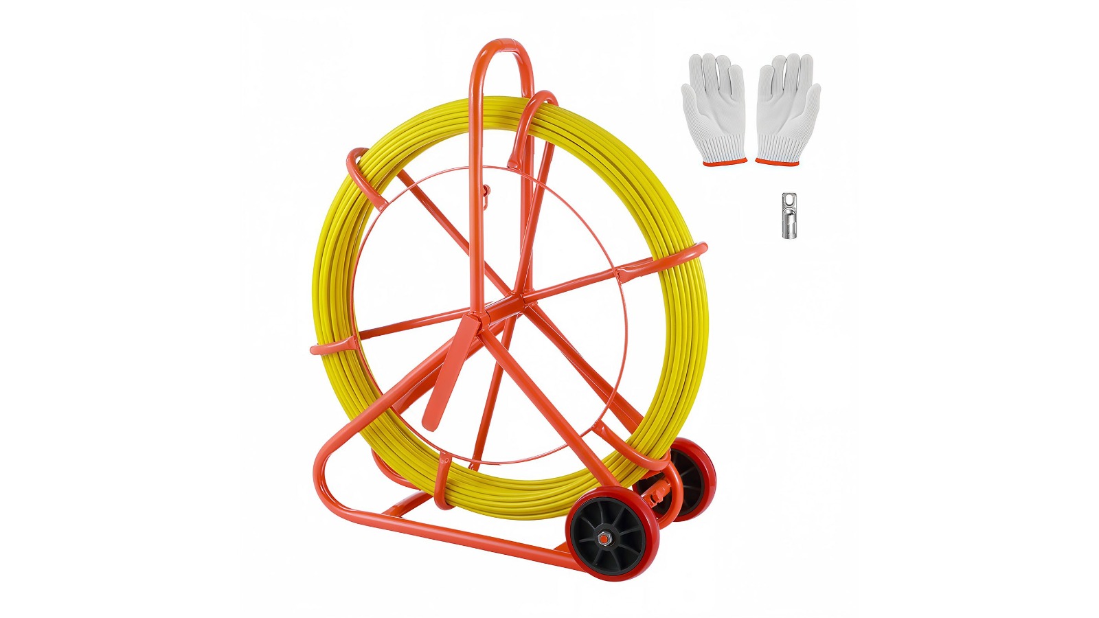 Fibreglass Duct Rodder Fish Tape Puller with Wheel