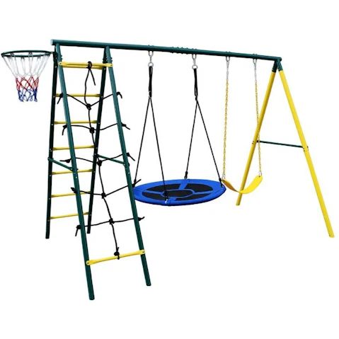 5-in-1 Playground Equipment Outdoor Swing Set