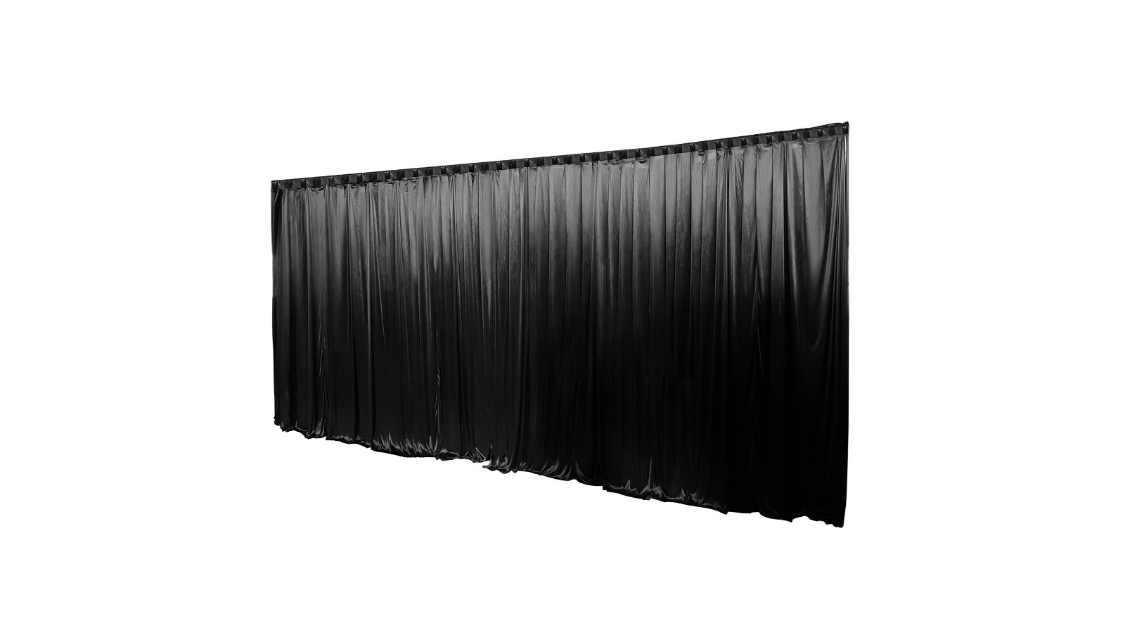 3 x 8m Wrinkle Free Black Backdrop Curtain