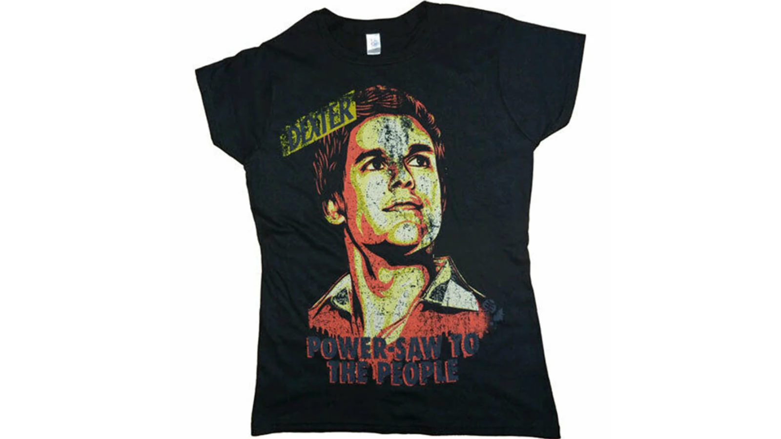 Dexter Power-Saw Black Female T-Shirt - Extra Large