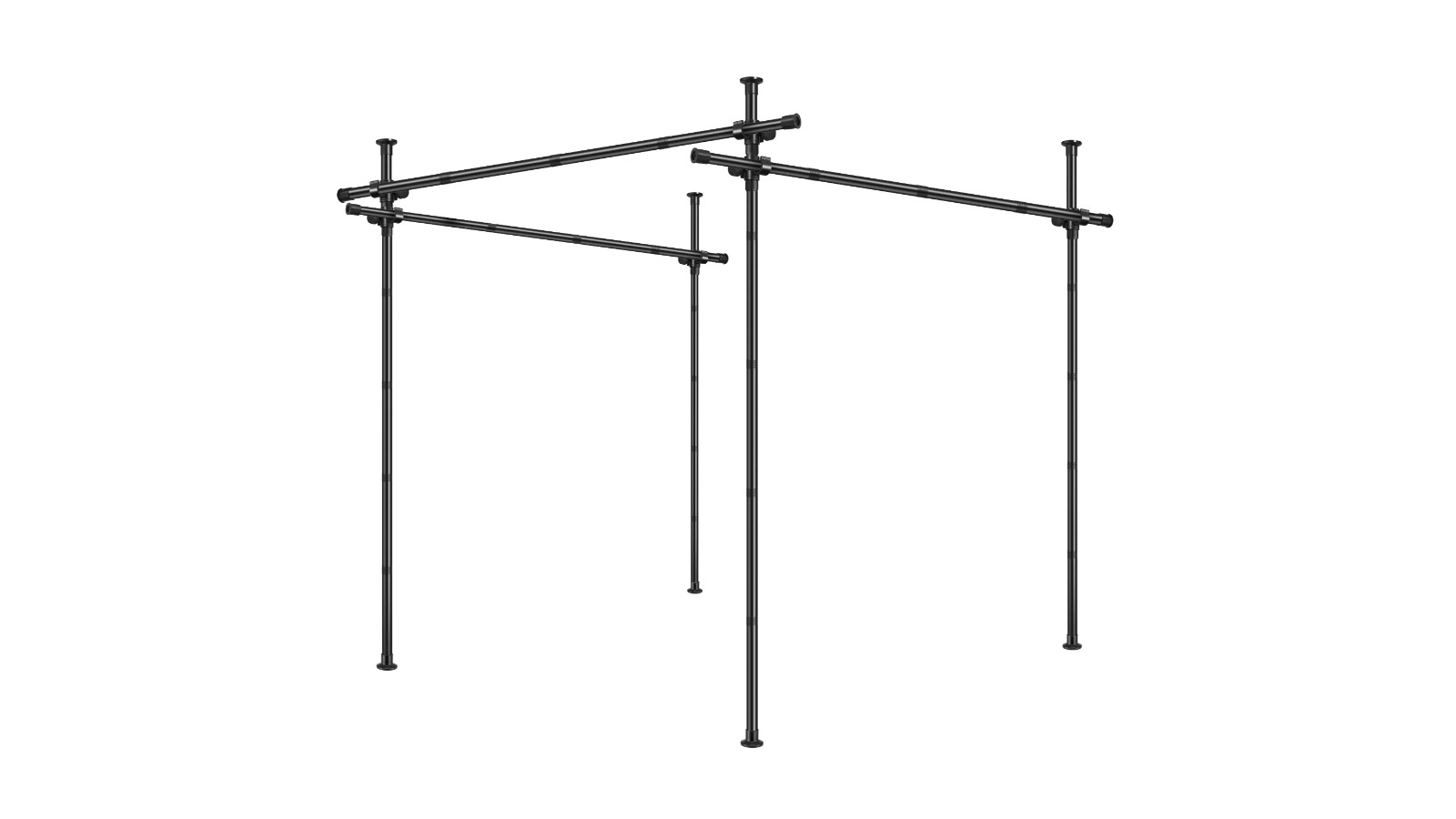 No Drill Room Divider Curtain Rod Kit