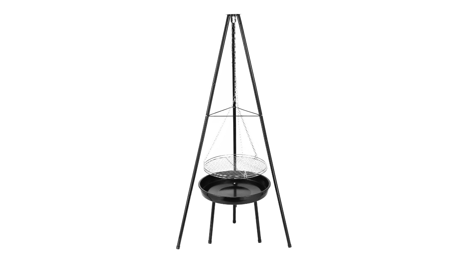 2-in-1 Portable Barbeque Grill and Fire Pit Set