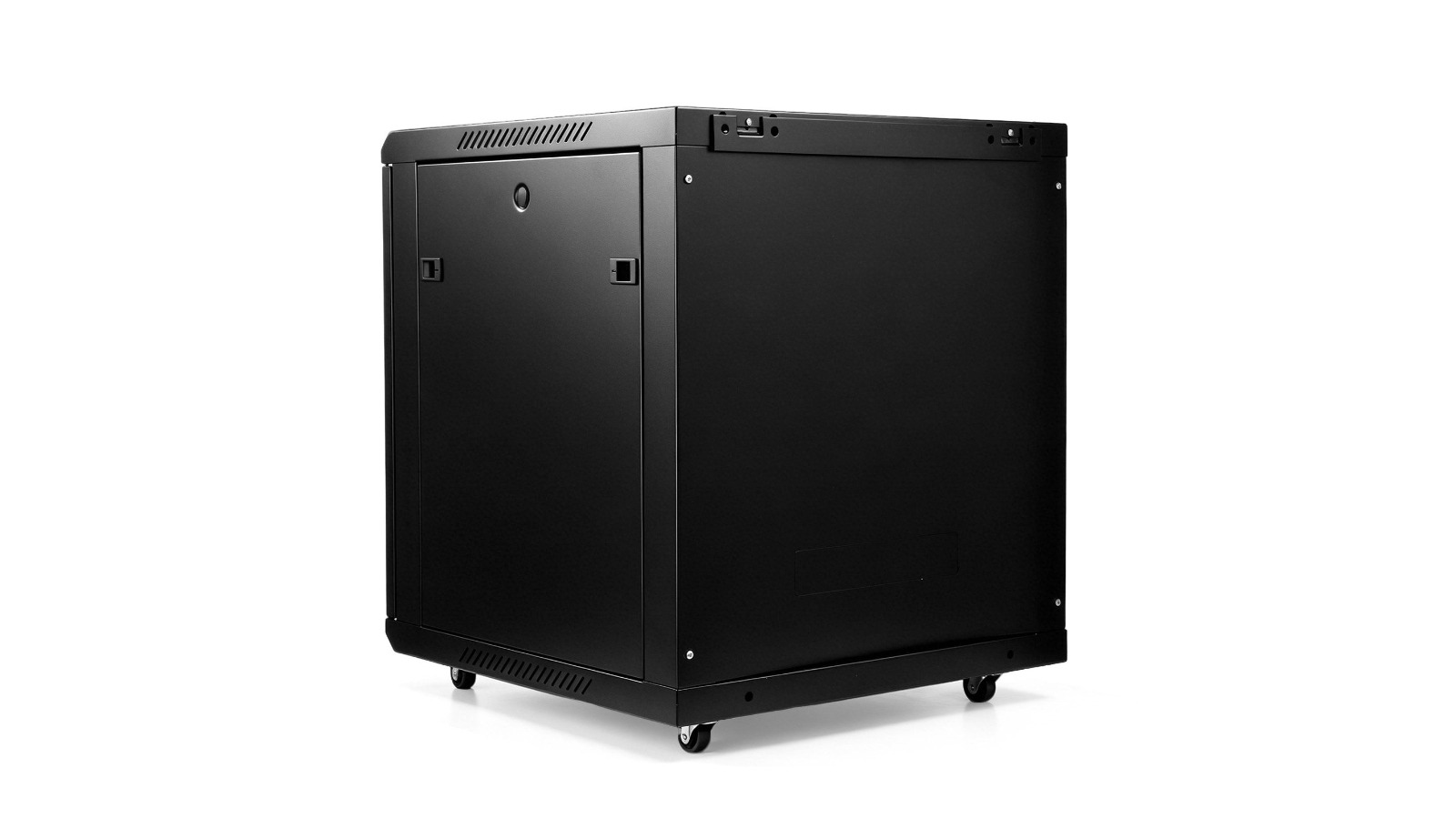12U Server Cabinet Wall-Mount Data Network Rack Enclosure with Glass Door